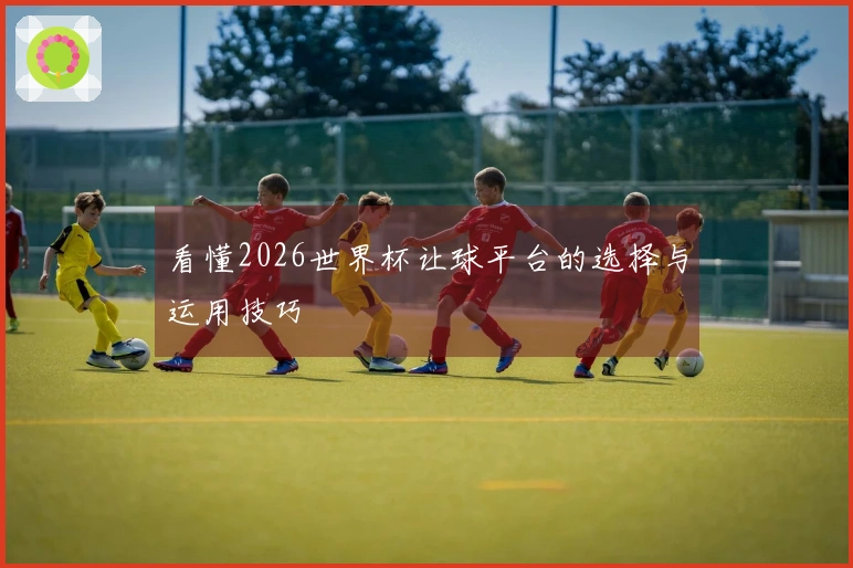 看懂2026世界杯让球平台的选择与运用技巧